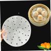 PRETYZOOM 100pcs Perforating Steamer Paper Sticking Liners for Air Fryer Food Baskets view 3