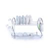 Mikinona Stainless Steel Dish Drying Rack Removable Tray Space-Saving Kitchen Organizer for Dishes Cups and Utensils Silver view 1