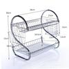 Mikinona Stainless Steel Dish Drying Rack Removable Tray Space-Saving Kitchen Organizer for Dishes Cups and Utensils Silver view 2