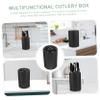 FELTECHELECTR 2pcs Multifunctional Kitchen Cutter Rack Metal Cutter Stand for Countertop Versatile Organizer for Knives and Utensils Smooth Design for Easy Cleaning and Safe Use view 4