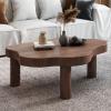 Cloud coffee table,coffee tables for living room,minimalist coffee table,cute coffee table,walnut coffee table,living room tables,small white coffee table,tea table,simple modern,coffee table(Walnut c view 1