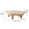 Cloud coffee table,coffee tables for living room,minimalist coffee table,cute coffee table,walnut coffee table,living room tables,small white coffee table,tea table,simple modern,coffee table(Walnut c view 2