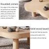 Cloud coffee table,coffee tables for living room,minimalist coffee table,cute coffee table,walnut coffee table,living room tables,small white coffee table,tea table,simple modern,coffee table(Walnut c view 4