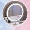 OJDHNJKNJ Dressing Table Writing Desk and Multi-Functional Vanity Table with Round Mirror 3 Drawers for Bedroom Home White Dressing Table with Mirror view 3