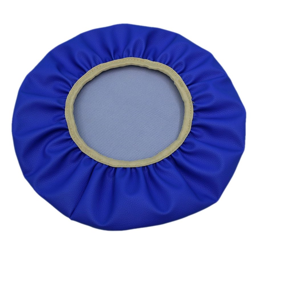 Leather Cushion Dining Room Chair Cushions Round Seat Pads Waterproof Stool Cushion Diameter 12.6/13/13.4/13.8/14.2/15/15.8in Stool Covers(Blue,13.4 in)