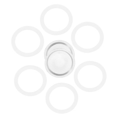 Garneck 8pcs Coffee Maker Accessories Pot Replacement Parts Silicone and Strainer Espresso Machine Sealing Gasket