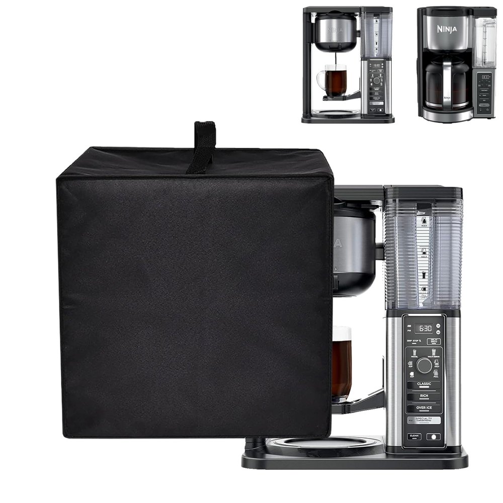CouldyCasi Dust Cover for Ninja Coffee Maker CM401 Heavy Protective Coffee Machine Cover Compatible with Ninja Specialty Coffee Maker CM401/Ninja Fresh Brew Drip Coffee Maker CE451