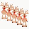 Set of 5, Customizable Freestanding Snowman/Reindeer for Personalized Christmas Table Decorations. Personalized Christmas decorations, Christmas gifts for kids,Place Cards For Table Setting (Reindeer) view 1
