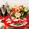 Set of 5, Customizable Freestanding Snowman/Reindeer for Personalized Christmas Table Decorations. Personalized Christmas decorations, Christmas gifts for kids,Place Cards For Table Setting (Reindeer) view 2