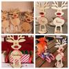 Set of 5, Customizable Freestanding Snowman/Reindeer for Personalized Christmas Table Decorations. Personalized Christmas decorations, Christmas gifts for kids,Place Cards For Table Setting (Reindeer) view 3