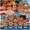 Set of 5, Customizable Freestanding Snowman/Reindeer for Personalized Christmas Table Decorations. Personalized Christmas decorations, Christmas gifts for kids,Place Cards For Table Setting (Reindeer) view 4