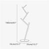JOMRTS Coat Rack Coat Tree Branch Coat Rack Bedroom Floor Metal Creative Coat Rack Stand Living Room Vertical Light Luxury Coat Hanger Holder Coat Racks Free Standing (Gold) view 2