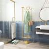 JOMRTS Coat Rack Free Standing Coat Rack Bedroom Hanger Metal Floor Coat Rack Coat Stand for Clothes, Hats Etc Tree Coat Rack Stand (Rose Gold) view 2
