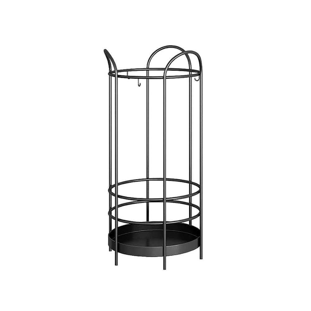 JOMRTS Heavy Duty Indoor Umbrella Stand with Drip Tray Stylish Free Standing Rack for Entryway Holds 10-15 Umbrellas (B 27 cm x 60 cm)