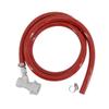 4'(1.2M) Red Gas Line Assembly Ball Lock 5/16"(8mm) ID Vinyl Tube Anti-kinking Non-toxic Odorless Draft Beer Dispensing Hose(NO QD) view 3