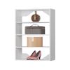 MODCART Short Tower Closet Unit, Modular Closet System, Wood Closet System Organizer with Storage for Walk In Closets, Clothing Rack Wardrobe Closet for Hanging Clothes, Bedroom, White, 25.5"W view 1