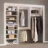 MODCART Short Tower Closet Unit, Modular Closet System, Wood Closet System Organizer with Storage for Walk In Closets, Clothing Rack Wardrobe Closet for Hanging Clothes, Bedroom, White, 25.5"W view 2