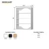 MODCART Short Tower Closet Unit, Modular Closet System, Wood Closet System Organizer with Storage for Walk In Closets, Clothing Rack Wardrobe Closet for Hanging Clothes, Bedroom, White, 25.5"W view 3