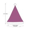 WHJWZY Christmas hat for Adult - Festive Accessory | Halloween, Annual Ceremonies, Holiday Parties Solid color grape red Printing view 3