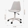 MDWUGZSY Office Chair,Home Office Chair,Computer Chair Swivel Flip Chair Adjustable Armless Wheels for Narrow Space/I view 2