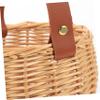 CAXUSD 3pcs Multi-purpose Rustic Woven Basket for Home Storage and Decoration Rattan Basket for Living Room Bedroom and Picnic Use Photo Prop view 2