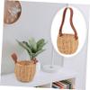 CAXUSD 3pcs Multi-purpose Rustic Woven Basket for Home Storage and Decoration Rattan Basket for Living Room Bedroom and Picnic Use Photo Prop view 3