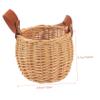 CAXUSD 3pcs Multi-purpose Rustic Woven Basket for Home Storage and Decoration Rattan Basket for Living Room Bedroom and Picnic Use Photo Prop view 4