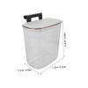 CAXUSD Bathroom Wall Mounted Laundry Basket Lid Large Lidded Hamper for Efficient Clothes Storage Bathroom Laundry view 2