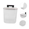 CAXUSD Bathroom Wall Mounted Laundry Basket Lid Large Lidded Hamper for Efficient Clothes Storage Bathroom Laundry view 3