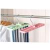ABOOFAN Necktie Belt Hanger Rack 8 Tie Capacity Tie Scarf Organizer Anti-Slip Holder Compact Design Fits Closet Rod view 2