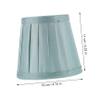 MERRYHAPY 3pcs European Style Cloth Lampshade for Chandelier Elegant Pleated Design for Decor Easy Installation Mediterranean Green Stylish Light Cover view 3