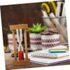 FELTECHELECTR Wooden Sandglass Hourglass Countdown Timer Decorative Sand Decor for Home Office view 3