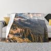 Throw Blanket 40"x30" Bed Blanket Pikes Peak Colorado Flannel Blankets for Sofa Reversible Plush Blanket Soft Cozy Throw Blankets for Couch Camping All Seasons view 1