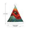 Juandeng Poppy Flower Adult Led Christmas Hatplush Santa Hat Costume Headwear Perfect For Festive Parties view 4