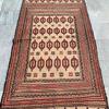 4 x 6 feet Afghan Handmade Adraskan Rug  189x129 cm  Mashwani Gul Barjista Design view 3
