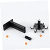 FUNOMOCYA 1pc Kitchen Storage Rack Punch Wall Hooks Multi-Functional Household Organizer for Kitchen Bathroom and Bedroom Black view 4