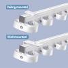 TIPIACE S-shaped Wavy Curtain Track, Heavy-Duty Aluminum Alloy Curtain Single Rails for Office and Living Room, Ceiling or Wall Mount (white) view 2