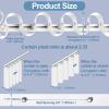 TIPIACE S-shaped Wavy Curtain Track, Heavy-Duty Aluminum Alloy Curtain Single Rails for Office and Living Room, Ceiling or Wall Mount (white) view 4