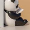 Book Ends for Shelves Panda Book Ends Decorative Resin Bookends 1 Pair - Decorative Book Ends for Shelves Sturdy Book Stop for Home Office School Office Book Stand view 4