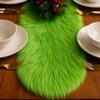 FabricLA Red Faux Fur Accent Cut 12 x 30 Inches with Rounded Edges for Holiday & Christmas Decor view 4