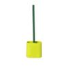 Toilet Brush and Holder Green Plastic Toilet Brush Holder Flat Brush Head Toilet Brush Wall Mounted Long Brush Handle Toilet Brush Holder Set Deep Cleaning Brush view 1