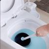 Toilet Brush and Holder Round Brush Head Toilet Brush with Rubber Unclogging Suction Bowl Toilet Bowl Brush Set Floor Standing Ventilation Base Toilet Brush Deep Cleaning Brush view 3
