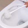 Toilet Brush and Holder Round Brush Head Toilet Brush with Rubber Unclogging Suction Bowl Toilet Bowl Brush Set Floor Standing Ventilation Base Toilet Brush Deep Cleaning Brush view 4