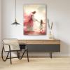 ANGRAS Jesus and little girl wall art Christmas Jesus print Christmas painting Christmas wall decor art view 2