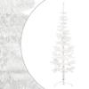 Slim Artificial Half Christmas Tree with Stand White 6 ft, Artificial Christmas Tree, Festive Christmas Tree, Xmas Trees, Festive Trees Perfect Holiday Decor view 1