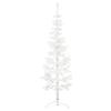 Slim Artificial Half Christmas Tree with Stand White 6 ft, Artificial Christmas Tree, Festive Christmas Tree, Xmas Trees, Festive Trees Perfect Holiday Decor view 2