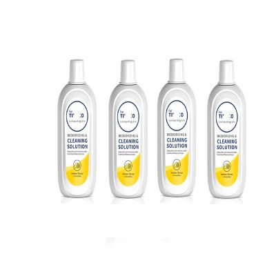 ITGHKM Vacuum Cleaner Floor Cleaning Solution with Lemon Flavor 500mlCompatible for Tineco Floor ONE S5/S3/IFLOOR3/IFLOOR2/IFLOOR Series(4pcs)