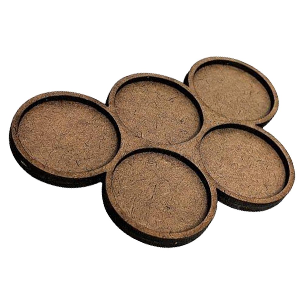 MDF Movement Trays - Customizable Tabletop Base with Slots for Miniatures, Figures & Models (40mm)