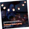 CAXUSD Led Santa Claus String Lights 10 Lamps Decorative Lights for Indoor Outdoor Christmas Decor view 2