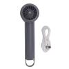 Alomejor Portable Handheld Mini Fan Fan with Digital Display 100 Speed Adjustment 14000RPM Strong Wind Power (Purple Grey) view 1